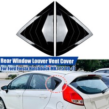 Gloss Black For Ford Fiesta Hatchback Mk7 7.5 2008-2017 Rear Window Louver Cover Gloss Black For Ford Fiesta Hatchback Mk7 7.5 2008-2017 Rear Window Louver Cover