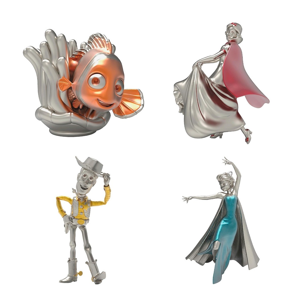 Hallmark Pixar & Princesses Disney 100 Christmas Ornaments 2023