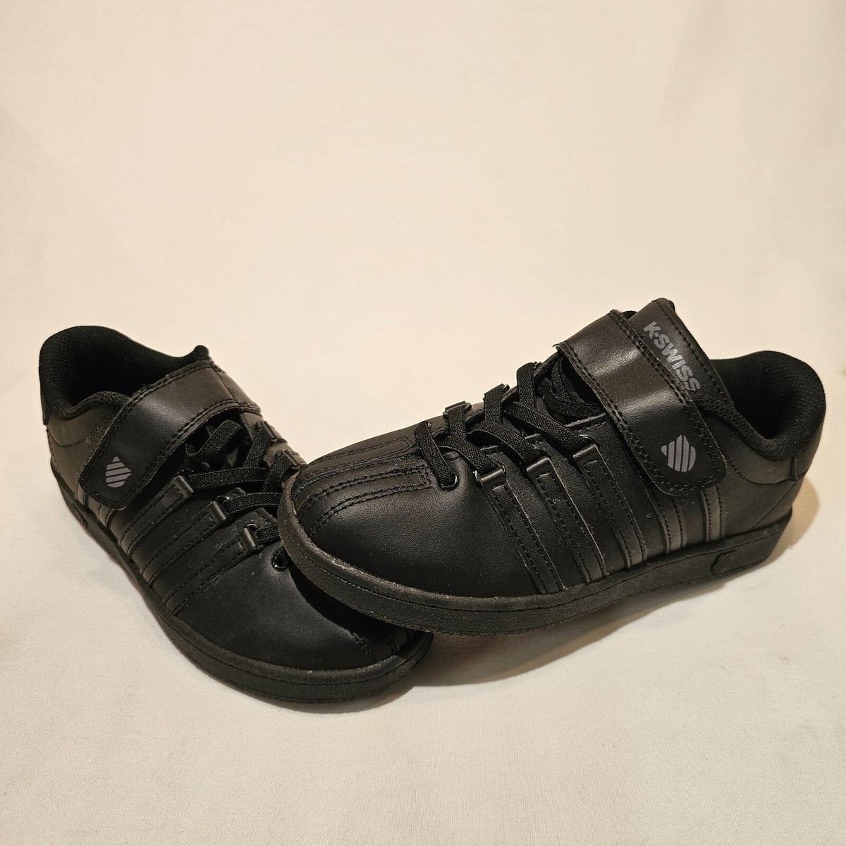 K-Swiss Big Kid's Classic-VN Black/Black Sneakers Shoes Sz: