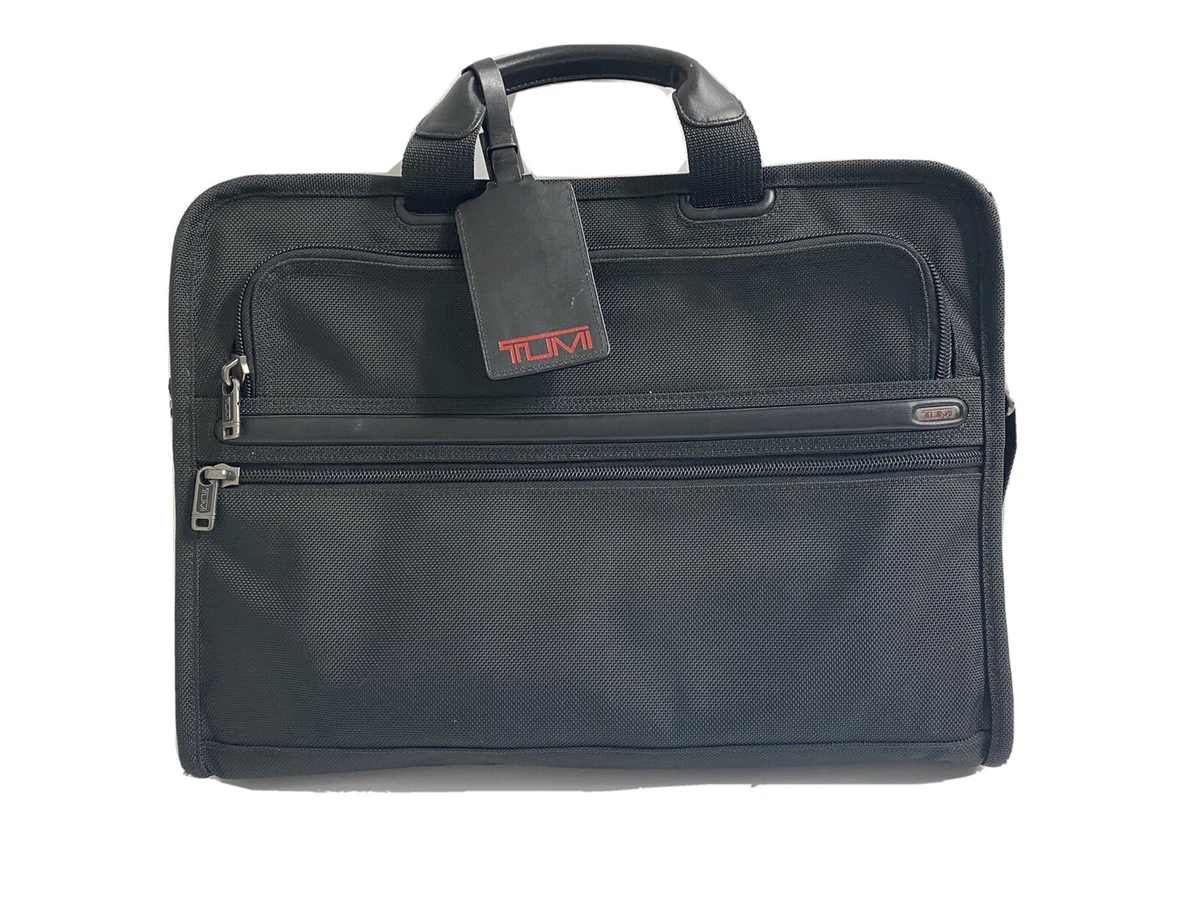 TUMI Nylon Black Mens Briefcase Computer Laptop Bag 2611D4 | eBay