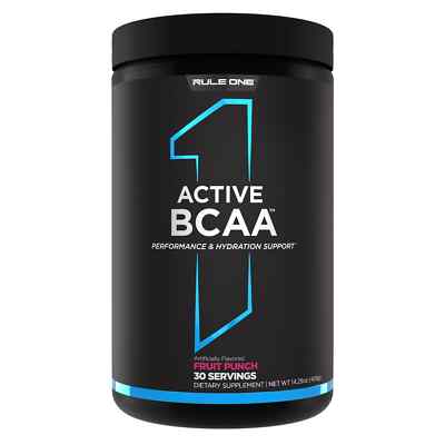 RULE 1 Train BCAAs 30 serv Fruit Punch Stim Free Intra Workout 450g