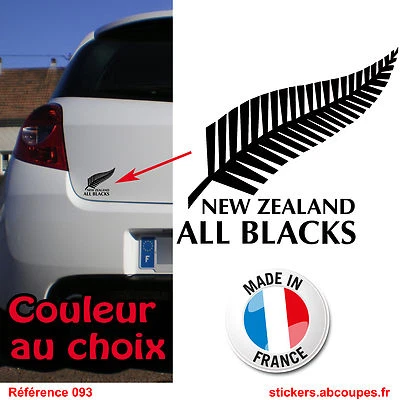 Sticker autocollant All Blacks - New Zealand Rugby - 093