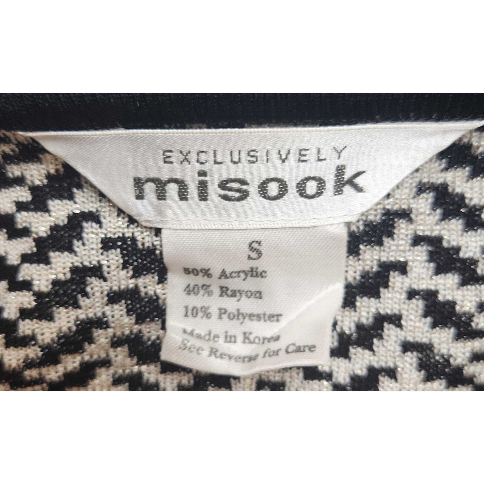 Exclusively Misook Size Small Zip Up Herringbone … - image 2