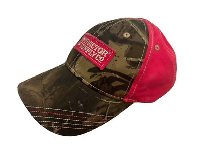 #ad TSC Tractor Supply Company LADY#x27;S Hat Pink Camo Fishing Cap TSC Sewn Patch OSFM $16.00