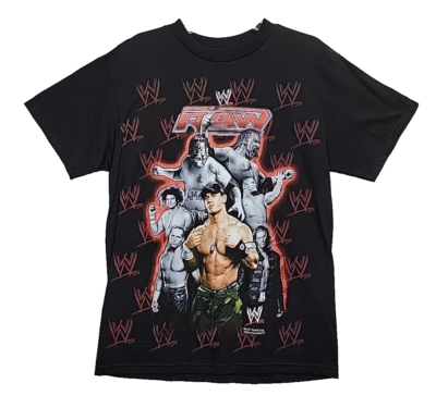VTG 2007 WWE Raw T Shirt John Cena Randy Orton Edge HHH SZ Medium