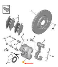 Etrier de frein Peugeot 404