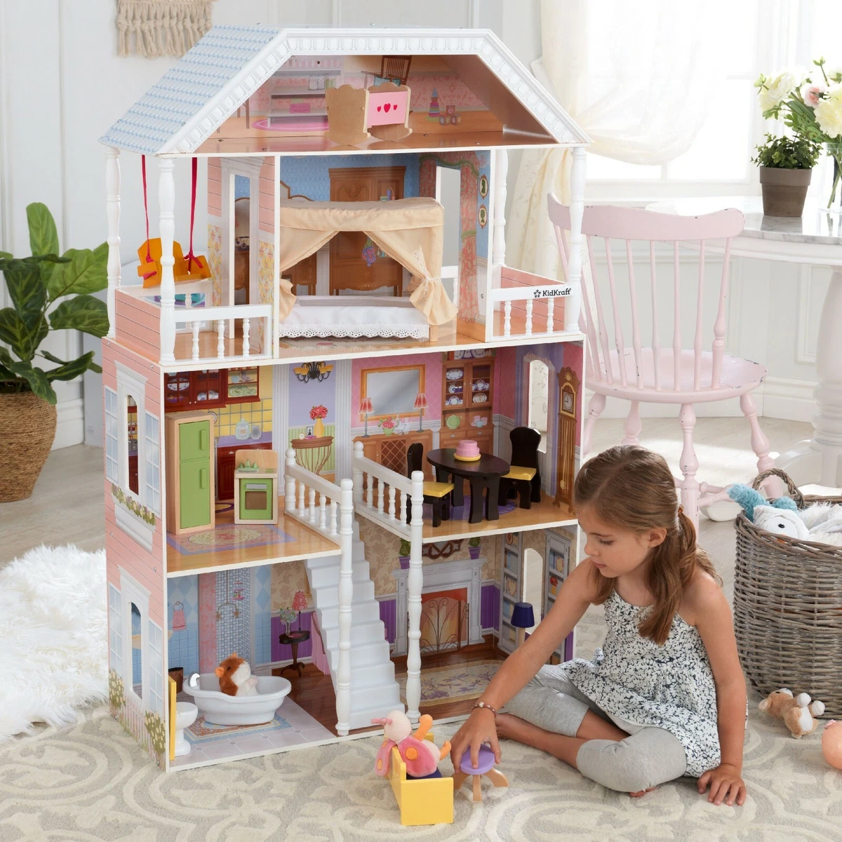 Casa De Mu ecas Para Ni as Casa De Juego Barbie Juguetes 4 Niveles