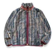 KAPITAL yabane arrow light fleece zip up blouson navy new