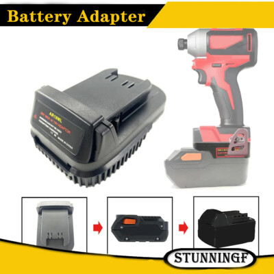 Converter Adapter for Ridgid for AEG 18V 20V Li-Ion Battery To for Milwaukee 18V
