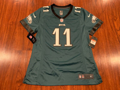 Nike Women's Carson Wentz Philadelphia Eagles Green Game Version