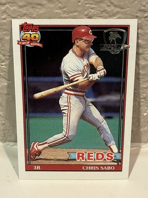 1991 Topps Operation Desert Shield #45 Chris Sabo Cincinnati Reds NRMT G
