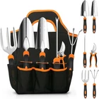 Gardening Tool Set Stainless Steel Hand Tools with Non-Slip Handles and Storage
