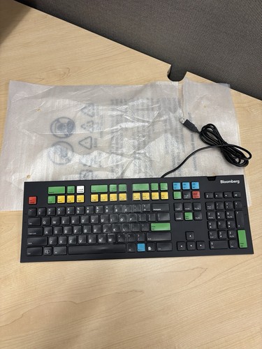 Bloomberg STB100 Wired USB Black Keyboard, Tested - Like New Condition - 第 1/5 張圖片