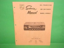 1966 Volvo Pv544 Sedan122s P1800 Sport Coupe Philips Am Radio Service Manual 66
