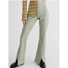 We The Free Split-Hem Flare Pants in Light Sage NWT Size 28