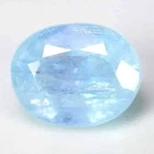 EXCEPTIONAL UNHEAT BABY BLUE COLOR NIGERIA JEREMEJEVITE GEM - OVAL CUT