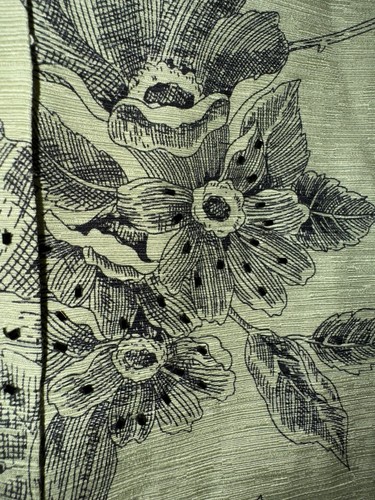 Silkland Sakko Blazer 100% Seide groß grün Perlen verziert Blumen gefüttert - Bild 5 von 12