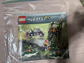 Lego Agents 8632 Swamp Raid Complete w/manual RETIRED (USED) (READ DESCRIPTION)