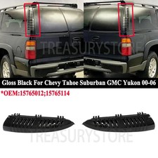 For Chevy Tahoe Suburban Gmc Yukon 2000-06 Pair Rear D-pillar Molding Trim Panel