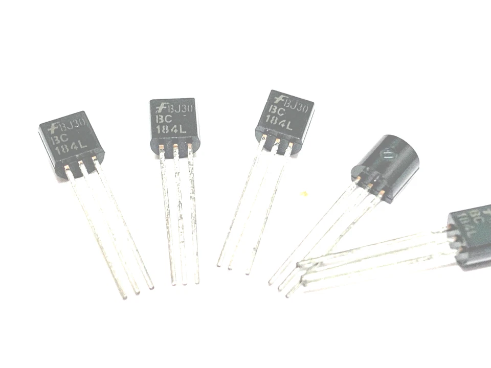 FAIRCHILD LOT OF 10 BC184-L Small Signal Bipolar Transistor 0.1A I(C) 1-Element NPN
