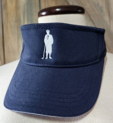 Golf Visor Navy Blue Adjustable Sporty Sun Blocking Brimmed Hat Apollo Cap 