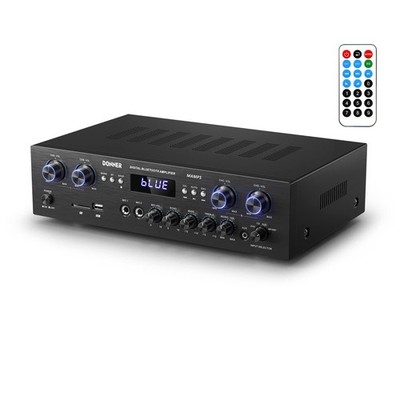 Donner Bluetooth 5.0 Stereo Audio Verstärker Receiver, Spitzenleistung 440 W schwarz 