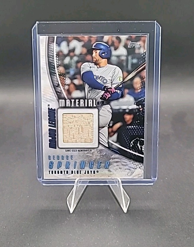 2025 Topps Series 1 Major League Material Relic George Springer #MLM-GS