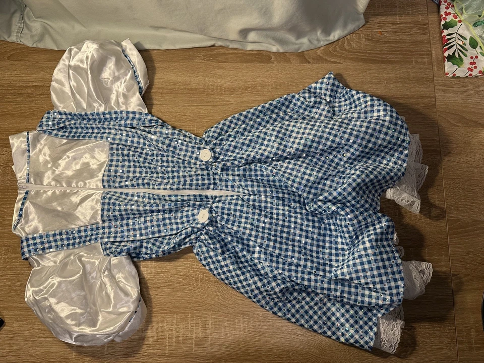 Vestido Disfraz Rubíes Dorothy Mago de Oz Niño Talla Mediana Lentejuelas  Foto 2 de 4