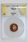 1899 PROOF INDIAN HEAD CENT ANACS PR64 RB VERY PQ!