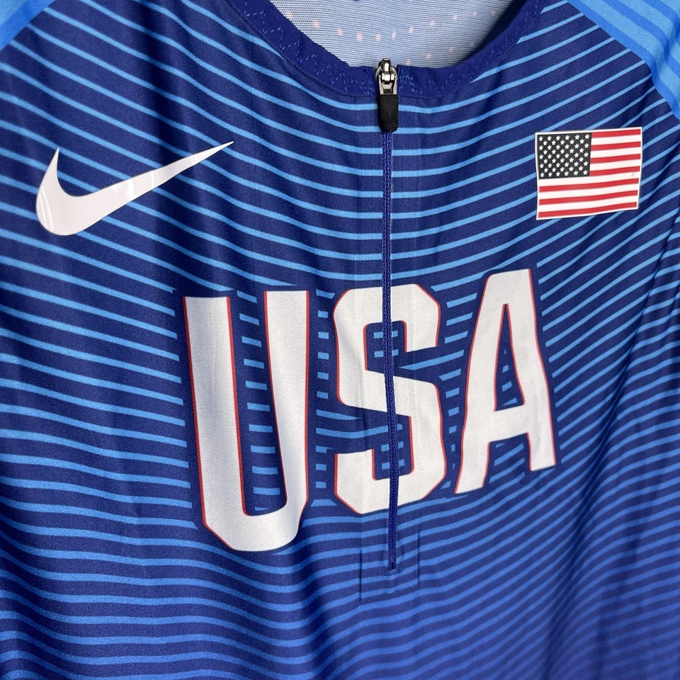 Nike Pro Elite Team USA Olympics Speedsuit Size Large Track Made USA 898156-xxx - Image 4 of 4