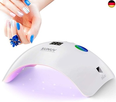 SUNUV Nageltrockner UV LED, Lampe für Nägel, 30/60/99s Timer, Infrarot Sensor, L