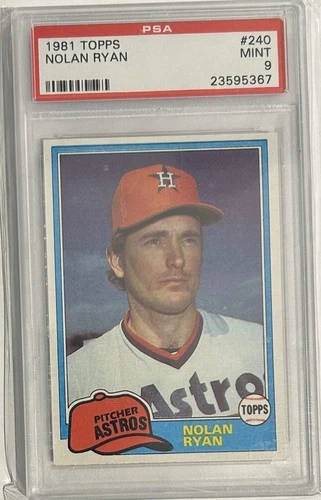 1981 Topps #240 Nolan Ryan PSA 9