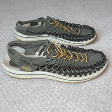 KEEN UNEEK Men's Green Gray Woven Cord Hiking Sandals Comfort Sz 11 Outdoors