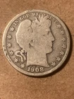1908 D Barber Half Dollar - As Shown! (#1600)