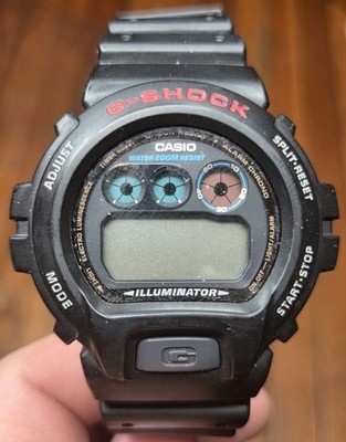 Casio G-Shock DW-6900 Vintage Digital Alarm Chronograph Watch Needs New Battery