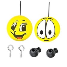 2PCS Garage Parking Aid Ball, Parking Ball Guide System with Stretch Smile