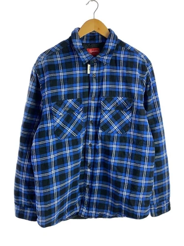 Giacca Supreme Altro L Cotone Blu Check Usata