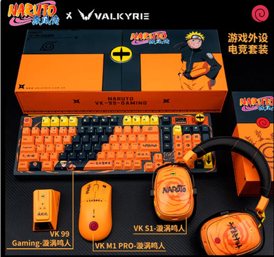 Valkyrie Uzumaki Naruto VK99 Gaming Keyboard + M1 Pro Mouse + S1 Headset
