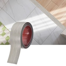 Self-Adhesive Floor Transition Strip 2" x 3.94 ft Laminate, Light Grey Grain