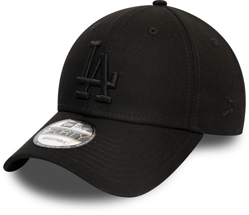 Los Angeles Dodgers All Black Baseball Cap New Era 9Forty League Essential Cap