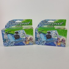  LOT OF 2 Fujifilm QuickSnap Waterproof 800 35mm Disposable Camera - NEW 