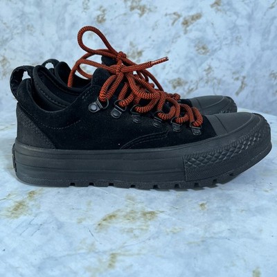 Converse All Star Chuck Taylor Womens Sz 6.5 Shoes Black Suede Platform Sneakers