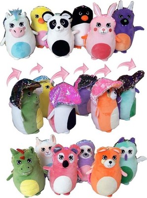 Gadget - 1 Articolo Casuale -D- Girabrilla: I Marsupiotti - Peluche Reversibile 