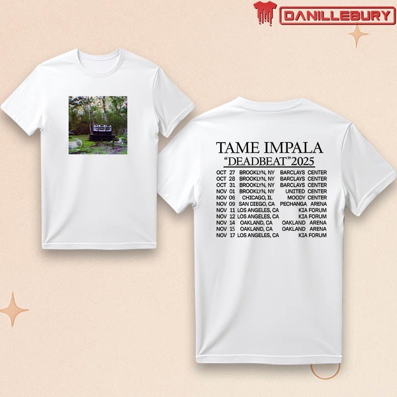 Tame Impala Deadbeat 2025 tour Concert Fan Gifts Unisex T-Shirt | eBay