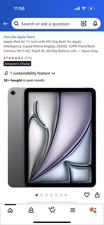Apple iPad Air 11   M3 Chip, 256GB, Wi-Fi, Space Gray   Brand New