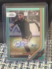 Denis Bouanga Chrome 2026 Aqua Refractor /199 Auto