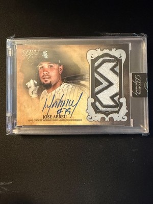 JOSE ABREU 2021 Topps Dynasty Game Used 3 Color Patch Autograph 5/5 DAP-JAB6