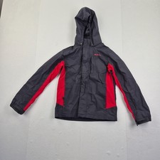 MOUNTAIN WAREHOUSE Jacket 9-10 Years Black Boys Hooded Rain Coat Waterproof