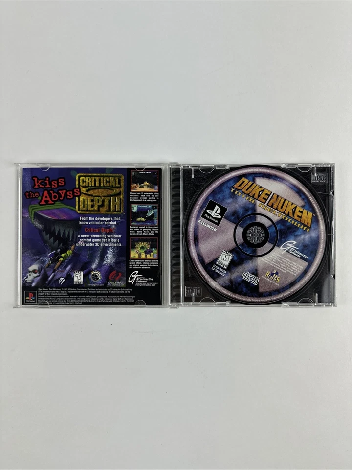 Duke Nukem Total Meltdown 1997 Sony PlayStation 1 PS1 Black Label CIB  Complete - Image 4 of 4
