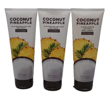 BATH & BODY WORKS COCONUT PINEAPPLE  Body CREAM (3 PACK SET) ULTRA SHEA